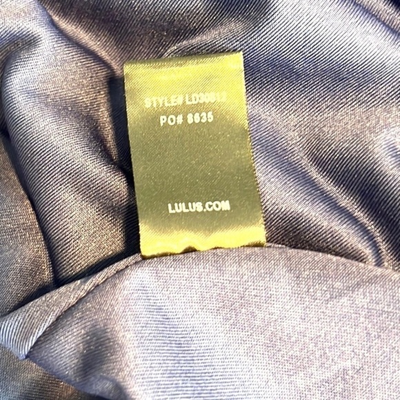 💙Lulu’s, Any Sway, Shape, or Form, Navy-Blue Lace Halter Dress, Size Small - Picture 8 of 14